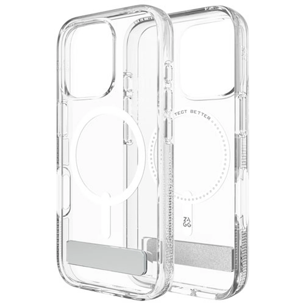 ZAGG Crystal Palace Snap Fitted Hard Shell Case with MagSafe for iPhone 16 Pro - Clear