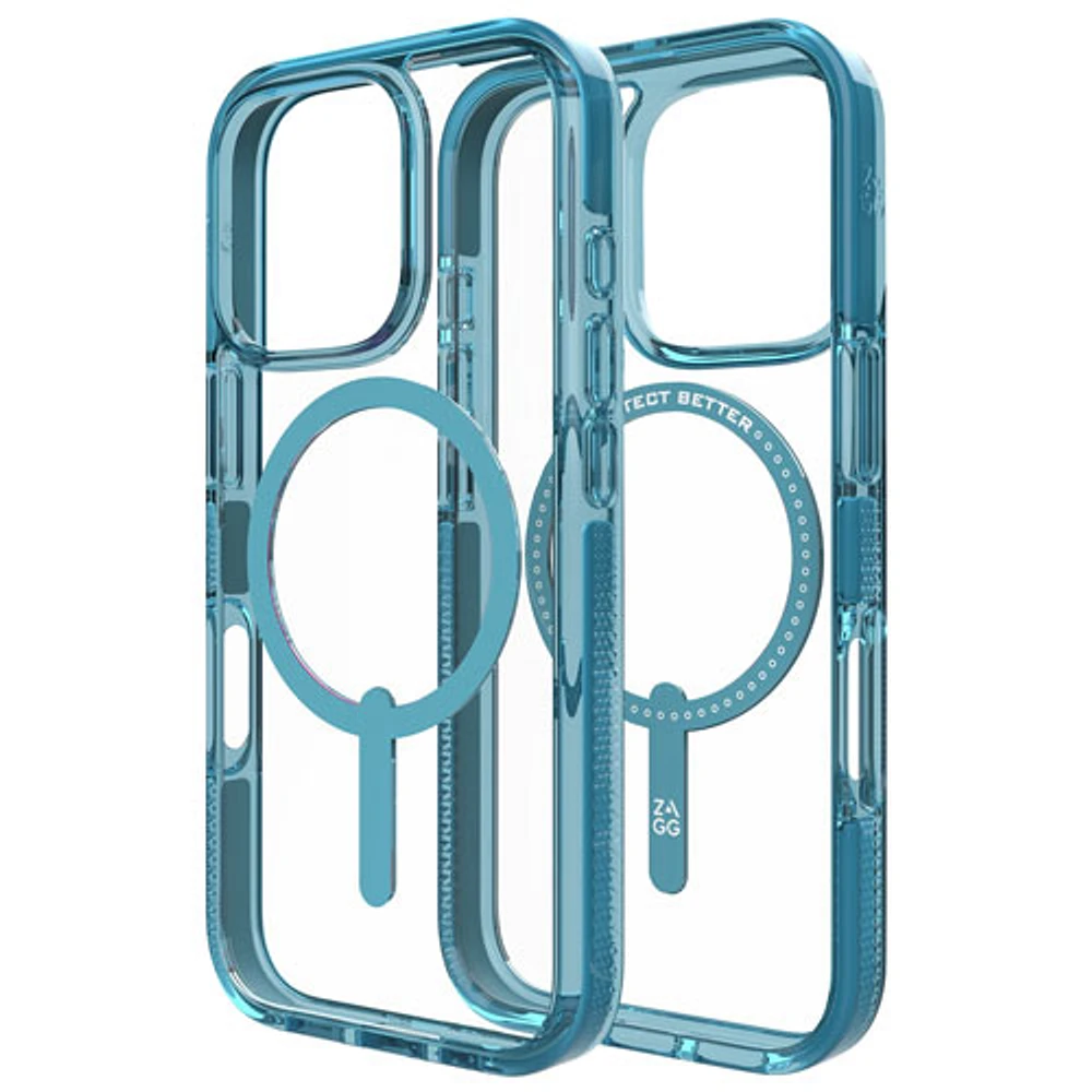 ZAGG Santa Cruz Snap Fitted Hard Shell Case with MagSafe for iPhone 16 Pro - River Blue