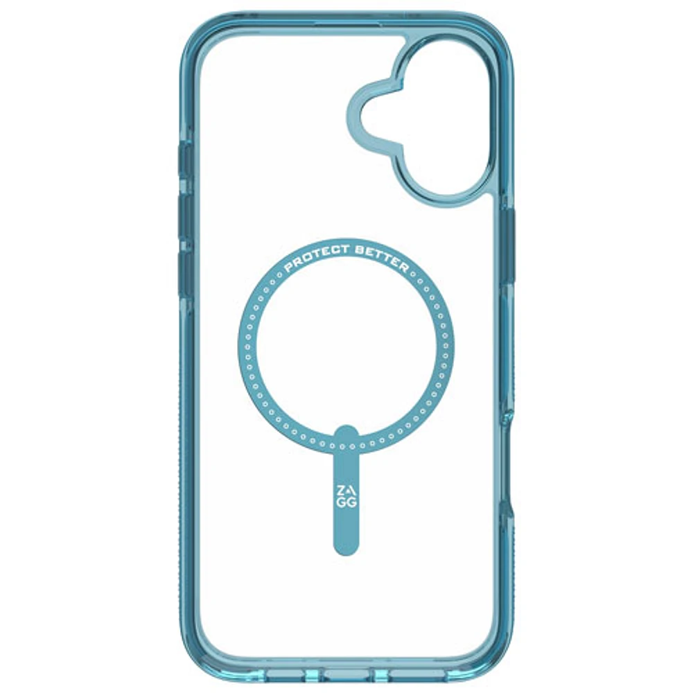 ZAGG Santa Cruz Snap Fitted Hard Shell Case with MagSafe for iPhone 16 Plus - River Blue