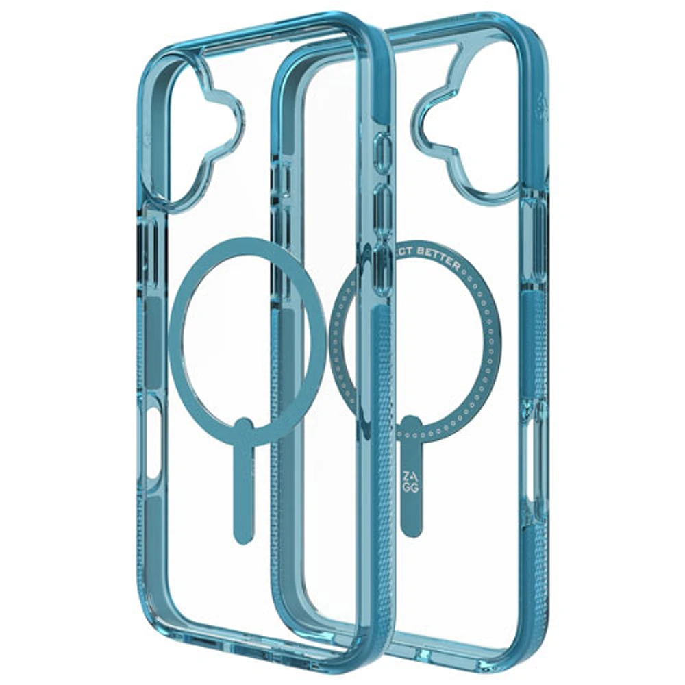 ZAGG Santa Cruz Snap Fitted Hard Shell Case with MagSafe for iPhone 16 Plus - River Blue