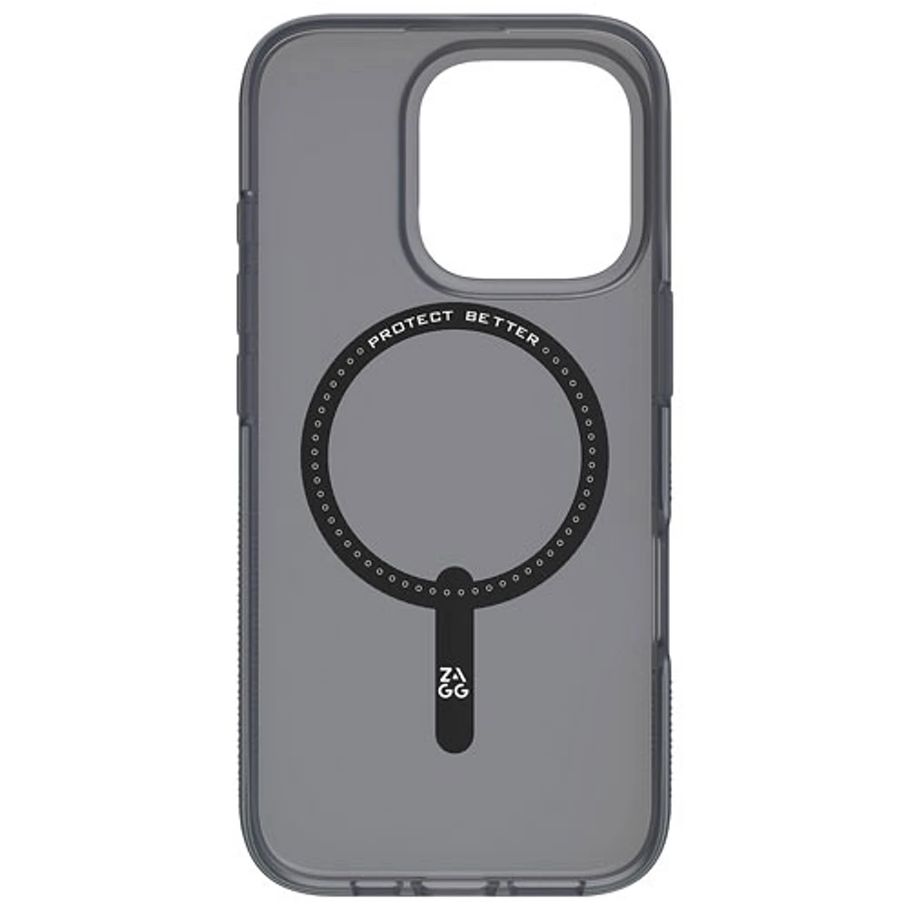 ZAGG Milan Snap Fitted Hard Shell Case with MagSafe for iPhone 16 Pro - Raven Feather