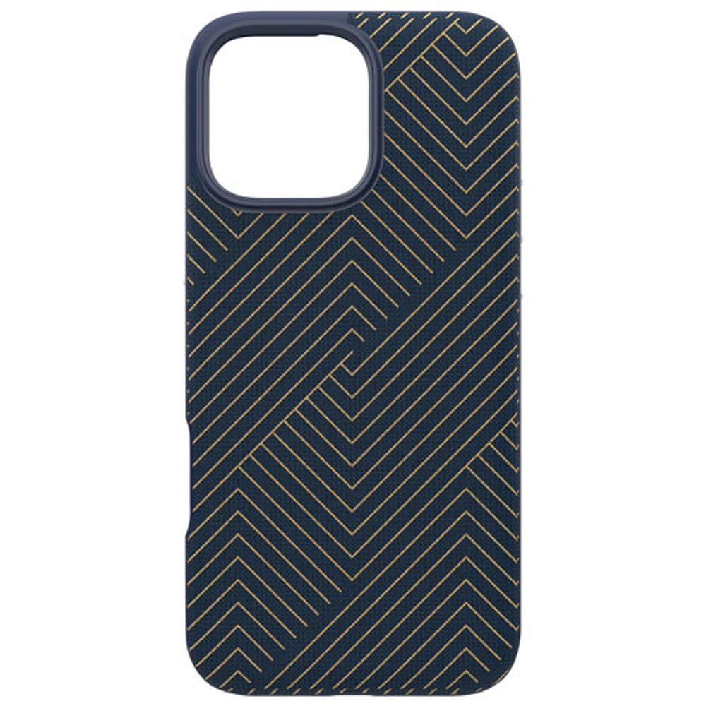 ZAGG London Snap Fitted Hard Shell Case with MagSafe for iPhone 16 Pro Max - Navy Gold