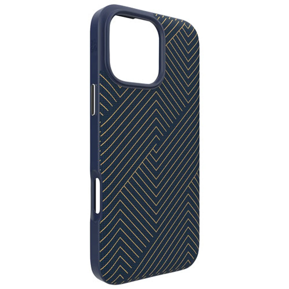 ZAGG London Snap Fitted Hard Shell Case with MagSafe for iPhone 16 Pro Max - Navy Gold