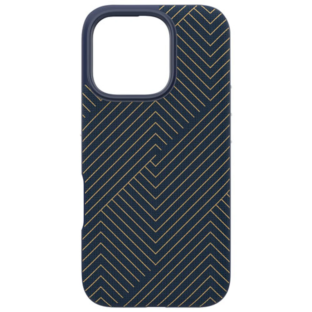 ZAGG London Snap Fitted Hard Shell Case with MagSafe for iPhone 16 Pro - Navy Gold