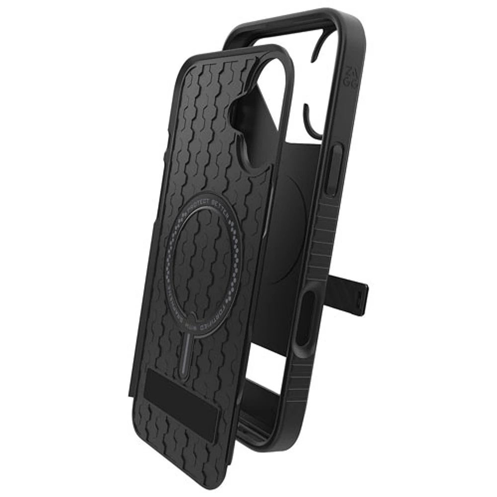 ZAGG Denali Snap with Kickstand Fitted Hard Shell Case for iPhone 16 Plus - Black