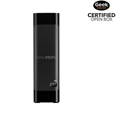 Open Box - WD easystore 16TB USB 3.0 Desktop External Hard Drive (WDBAMA0160HBK-NESE) - Black