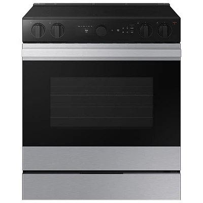 Open Box - Samsung BESPOKE 30" 6.3 Cu Ft True Convection 5-Element Electric Range - SS - Perfect Condition