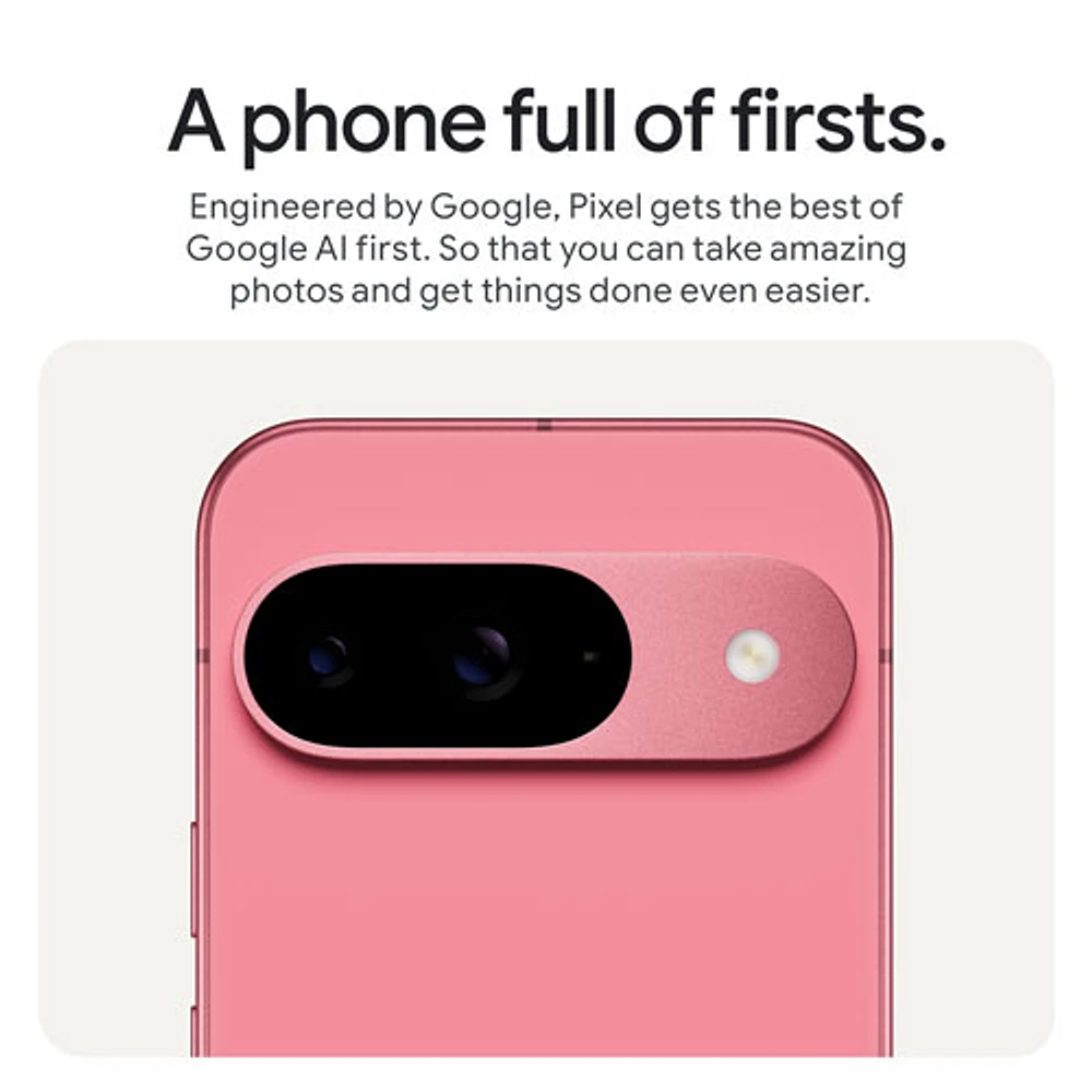 Pixel 9 de Go de Google avec Rogers - Rose pivoine