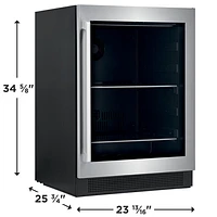 Electrolux Under Counter 5.1 cu ft Beverage Fridge (EI24BC15VS) - Stainless Steel