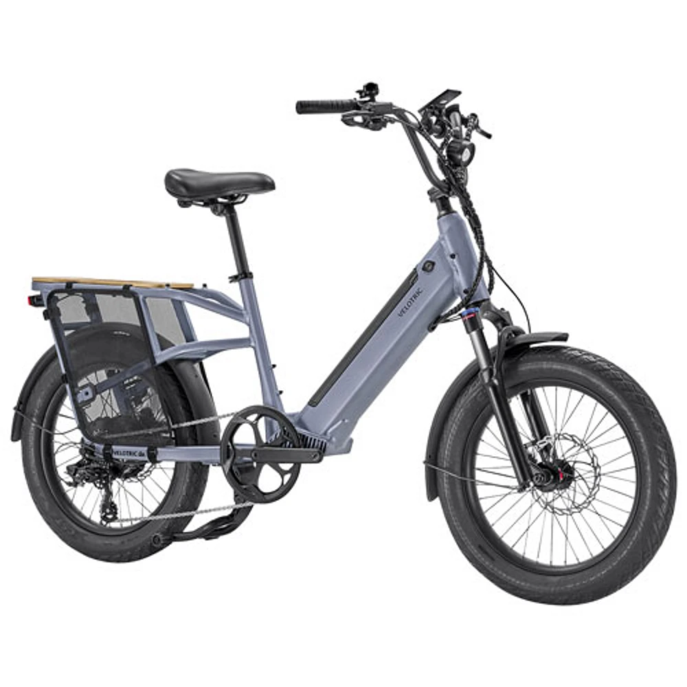 Velotric Go 1 Electric City Bike (900W Peak Motor/ 89km Range/ 32 km/h Top Speed/ Up to 440 lbs Capacity) - Indigo Grey