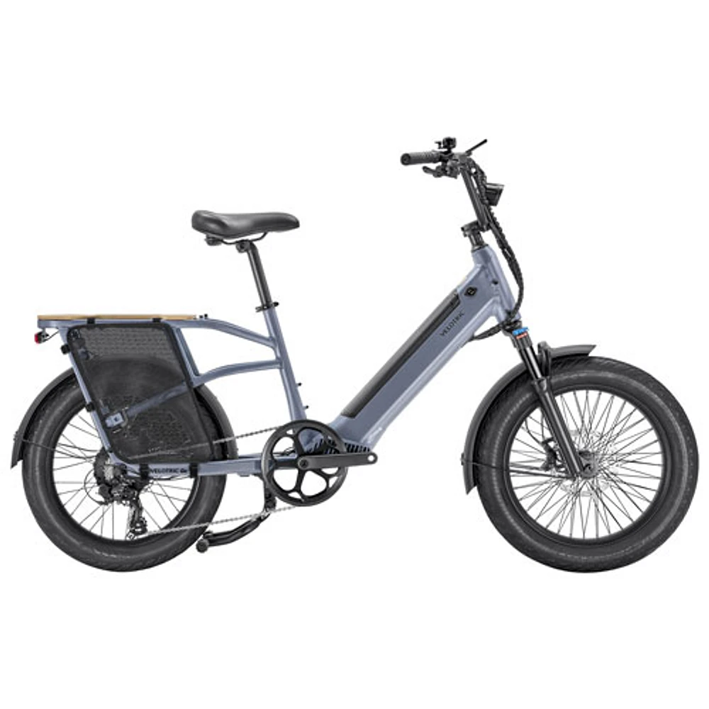 Velotric Go 1 Electric City Bike (900W Peak Motor/ 89km Range/ 32 km/h Top Speed/ Up to 440 lbs Capacity) - Indigo Grey