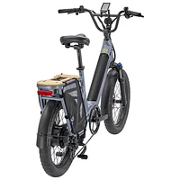 Velotric Go 1 Electric City Bike (900W Peak Motor/ 89km Range/ 32 km/h Top Speed/ Up to 440 lbs Capacity) - Indigo Grey