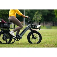 Velotric Go 1 Electric City Bike (900W Peak Motor/ 89km Range/ 32 km/h Top Speed/ Up to 440 lbs Capacity) - Indigo Grey