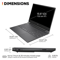 HP Victus 15.6" Gaming Laptop - Mica Silver (AMD Ryzen 5 7535HS/8GB RAM/512GB SSD/GeForce RTX 2050)