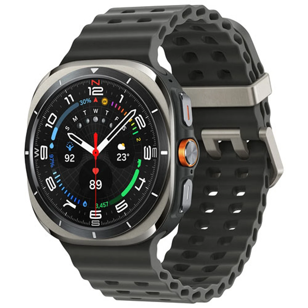 Montre intelligente LTE de 47 mm Samsung Galaxy Watch Ultra avec TELUS - Argenté titane/Gris foncé