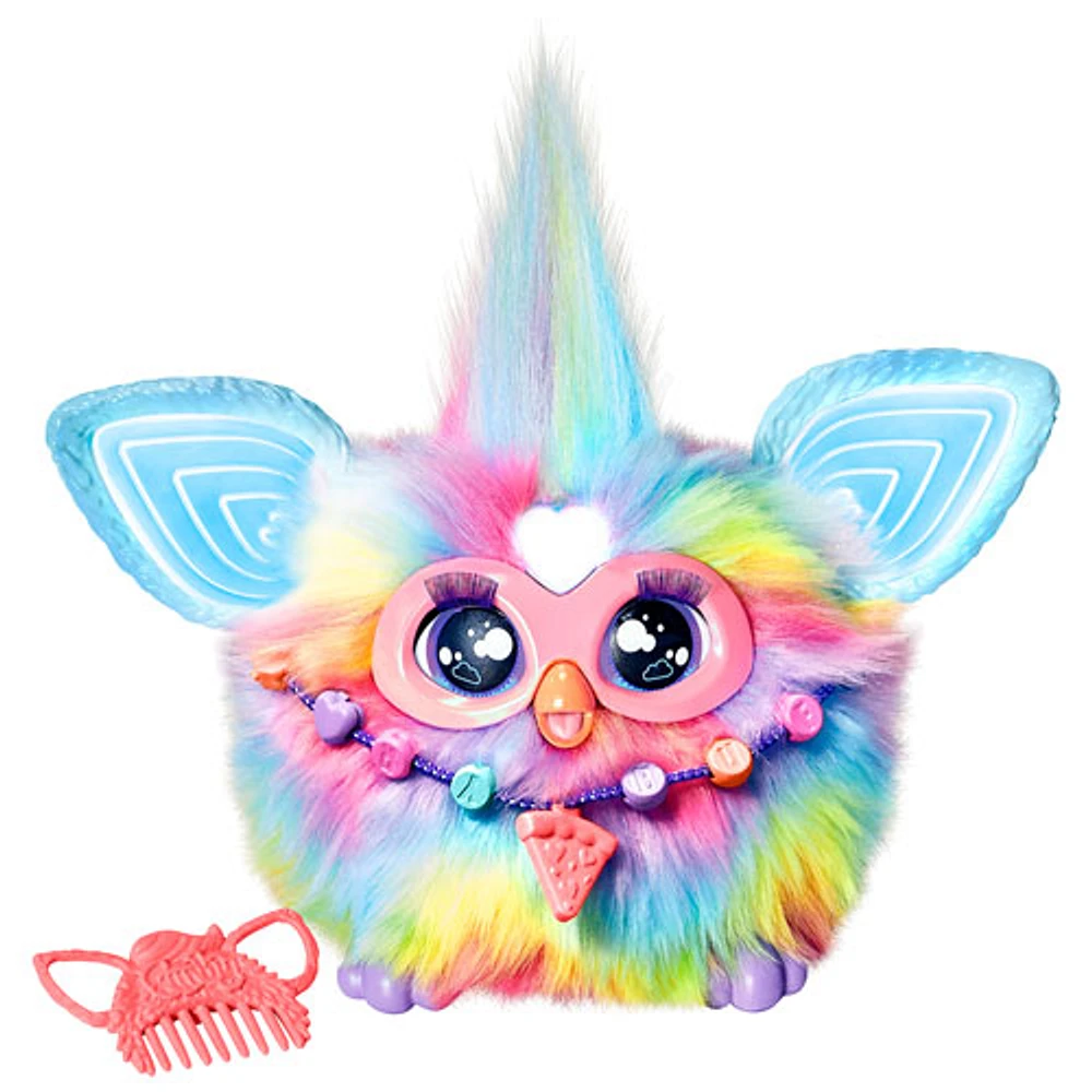 Jouet en peluche interactif Furby Friend de Hasbro - Tie-Dye