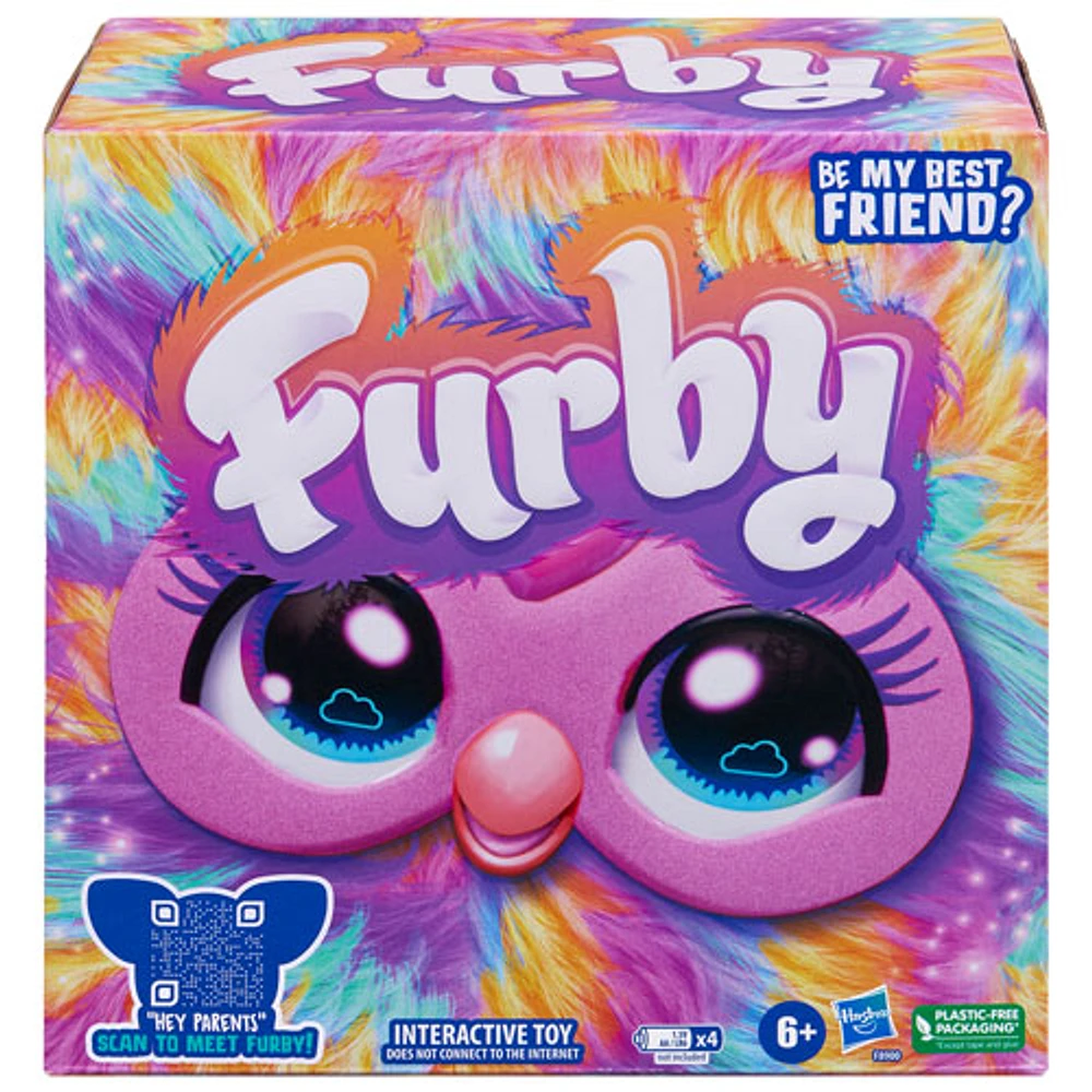 Jouet en peluche interactif Furby Friend de Hasbro - Tie-Dye