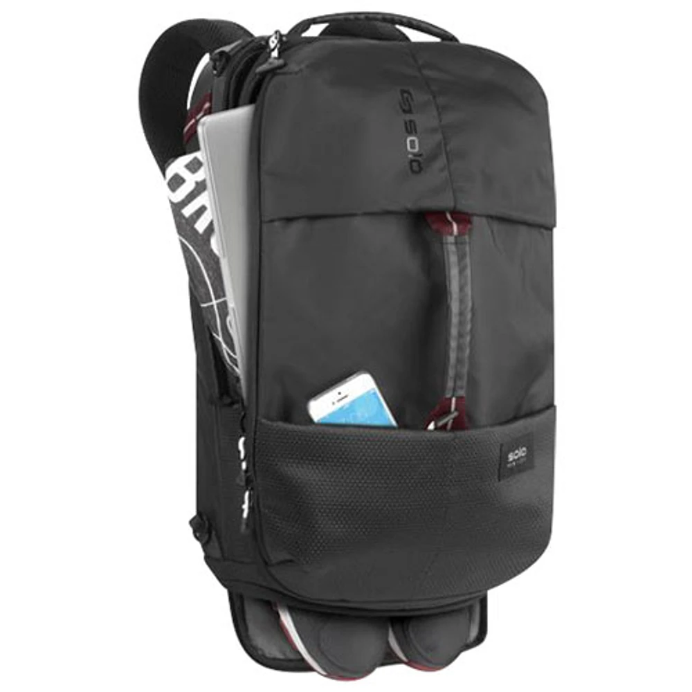 Solo Star Hybrid 15.6" Laptop Duffle Backpack - Black