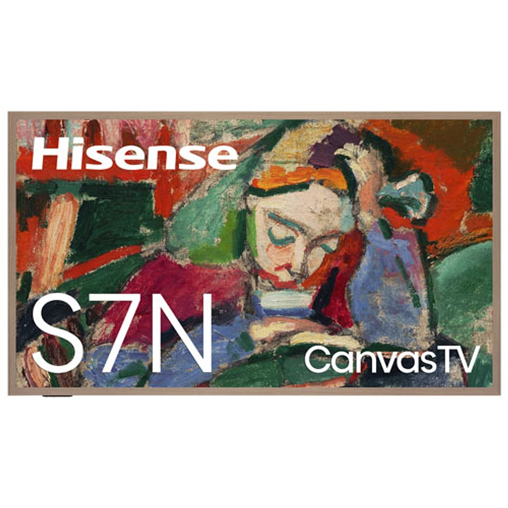 Hisense CanvasTV 55" 4K UHD HDR QLED Smart Google TV (55S7N) - 2024