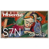 Téléviseur intelligent Google HDR QLED UHD 4K de 65 po CanvasTV de Hisense (65S7N) - 2024