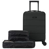 Bugatti Barcelona 21.65" Hard Side Carry-On Luggage with 3-Piece Packing Cube Set