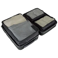Bugatti Barcelona 21.65" Hard Side Carry-On Luggage with 3-Piece Packing Cube Set