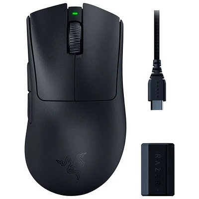 Souris à clé sans fil DeathAdder V3 Pro + HyperPolling de Razer - Noir