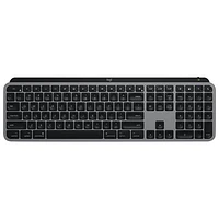 Clavier pleine grandeur Bluetooth MX Keys S de Logitech pour iPad/Mac - Gris cosmique - Anglais