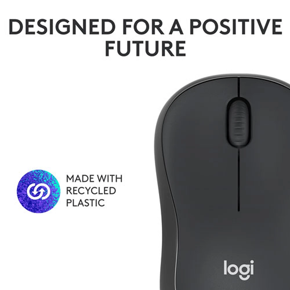 Souris optique Bluetooth de 4000 ppp M240 Silent de Logitech - Graphite