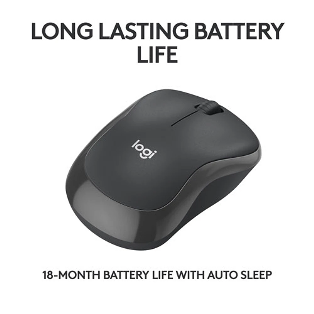 Logitech M240 Silent 4000 DPI Bluetooth Optical Mouse - Graphite