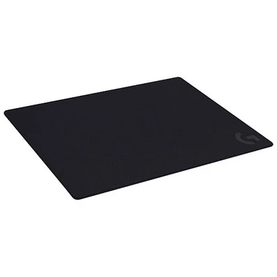 Grand tapis de souris de jeu en caoutchouc et en tissu G740 de Logitech - Noir