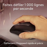 Souris Bluetooth Darkfield de 8000 ppp MX Anywhere 3S de Logitech pour MacOS/iPad - Gris cosmique