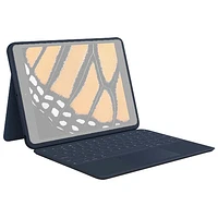 Logitech Rugged Combo 3 Touch Keyboard Case for iPad (9th/8th/7th Gen) with Trackpad - Blue