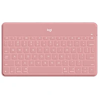 Logitech Keys-to-Go Bluetooth Keyboard for iPhone/iPad/Apple TV - Blush Pink - English