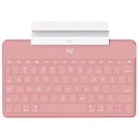 Logitech Keys-to-Go Bluetooth Keyboard for iPhone/iPad/Apple TV - Blush Pink - English