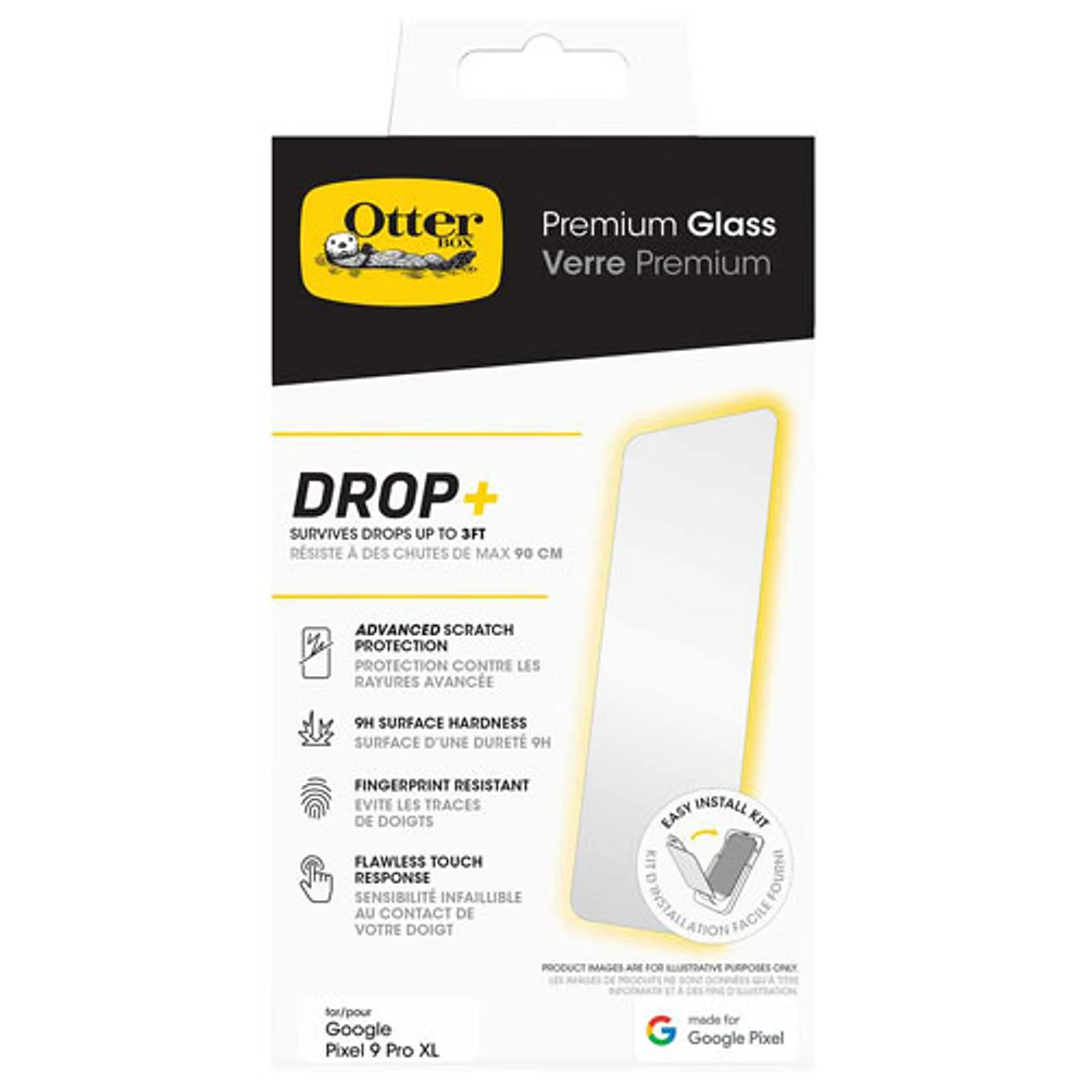 Protecteur d'écran en verre d'OtterBox pour Pixel 9 Pro XL - Transparent