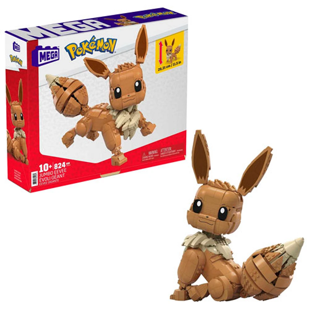 Mattel MEGA Pokemon: Jumbo Eevee Building Toy - 824 Pieces