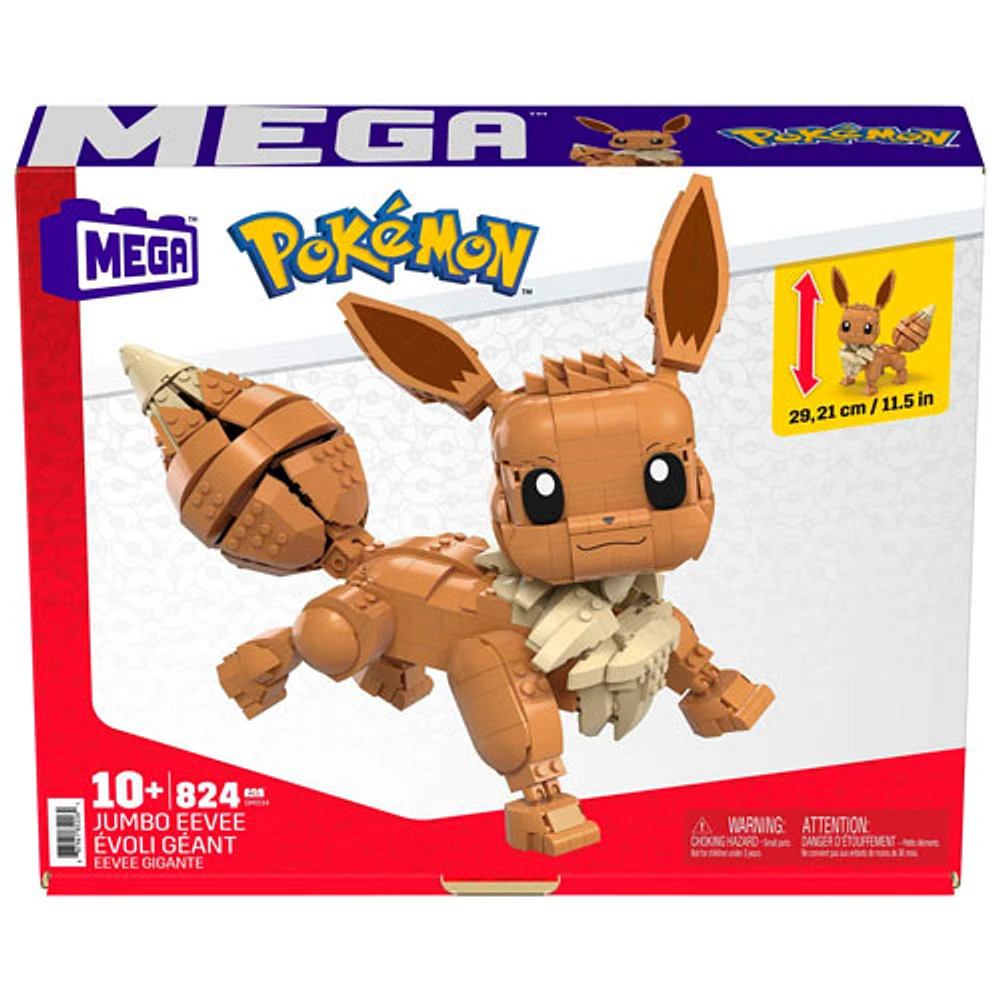 Mattel MEGA Pokemon: Jumbo Eevee Building Toy - 824 Pieces