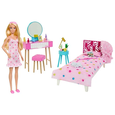 Mattel Barbie Doll and Bedroom Playset