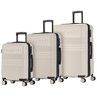 Ensemble de 3 valises rigides extensibles Luxor de Bugatti - Crème