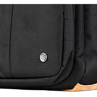 Sac en tissu recyclé Aurora de PKG pour portable de 17 po - Noir