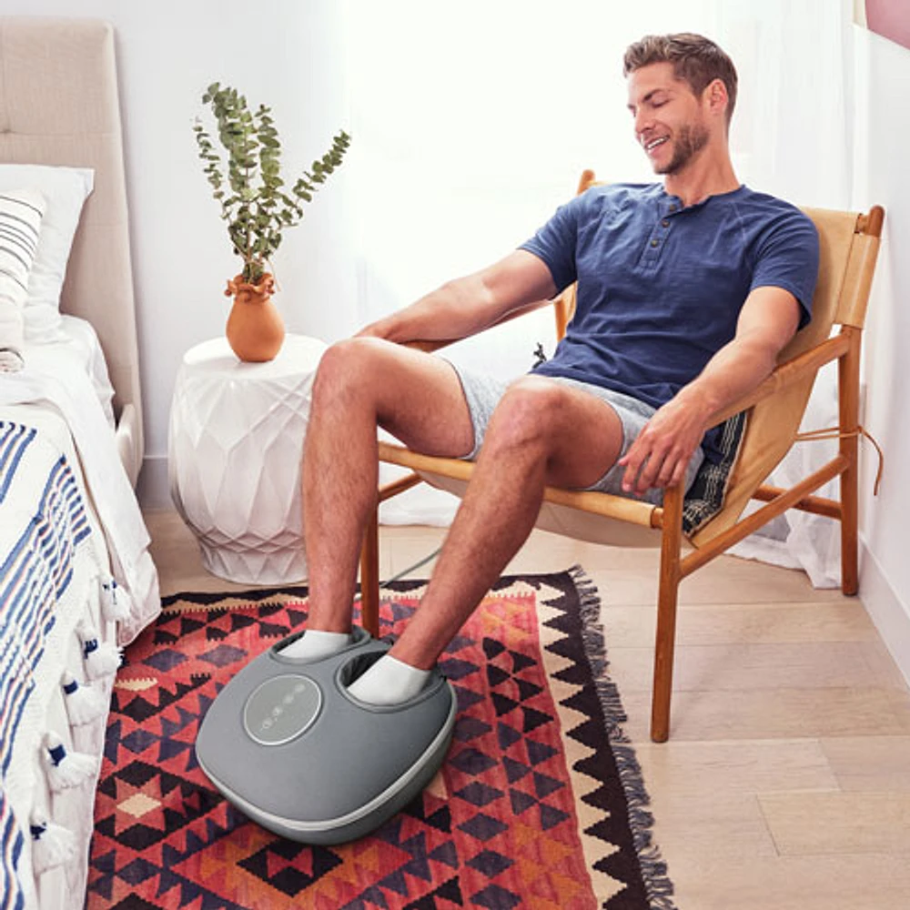 Appareil de massage pour les pieds Air Deluxe avec chaleur de HoMedics (FMS-348H-CA) - Gris