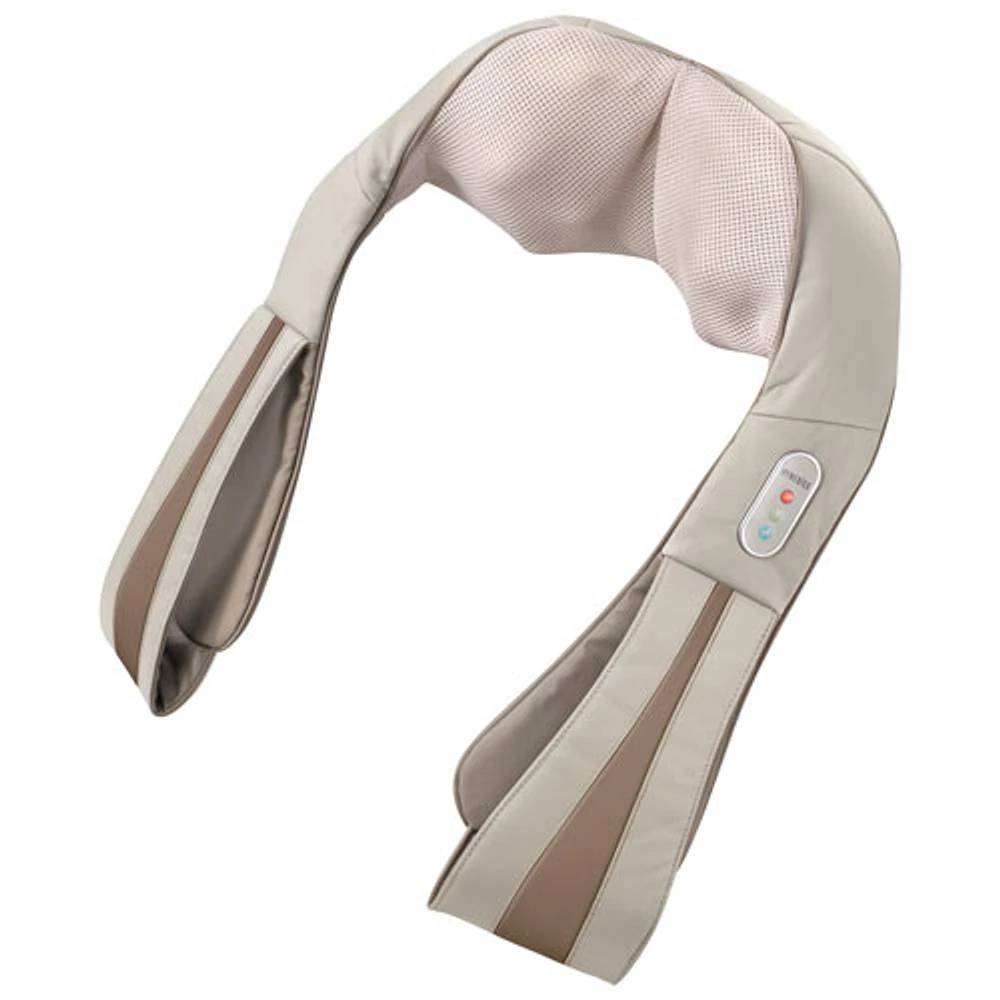 HoMedics Quad Action Shiatsu Kneading Neck & Shoulder Massager With Heat (NMS-620H) - Beige