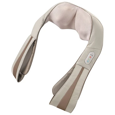 HoMedics Quad Action Shiatsu Kneading Neck & Shoulder Massager With Heat (NMS-620H) - Beige