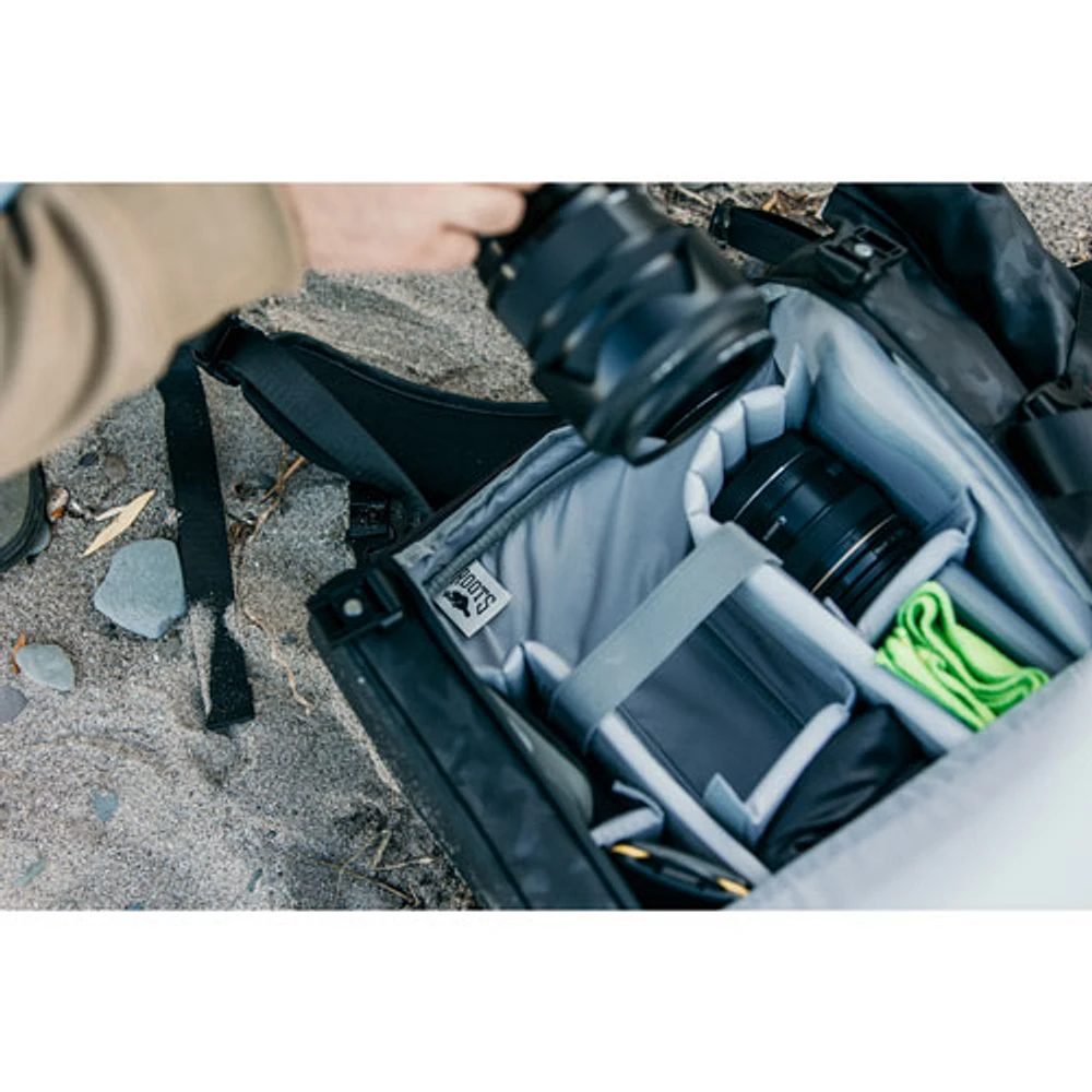 Roots Stealth DSLR & Mirrorless Camera Backpack- Camo