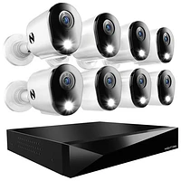 Night Owl Wired 2-Way Audio DVR Security System with Bullet Indoor/Outdoor 2K Cameras