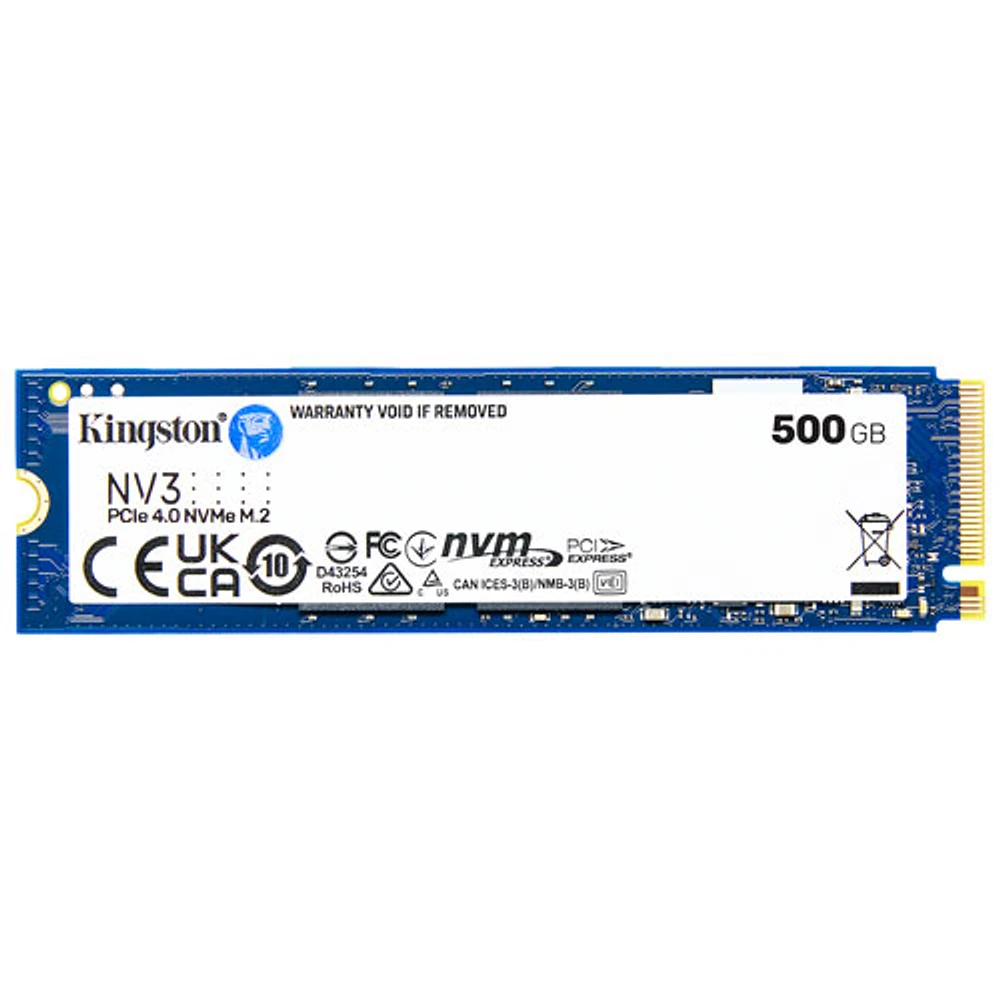 Disque SSD interne NVMe PCI-e NV3 de 500 Go de Kingston (NV3)