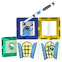 Crayola Doodle Washable Magnetic Building Tile Construction Set - 40-Piece