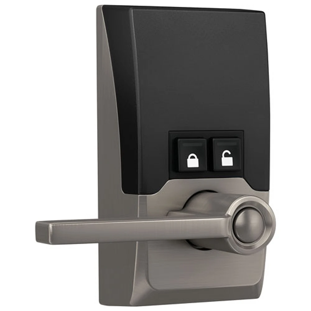 Schlage Encode Latitude Wi-Fi Smart Lock with Lever Door Handle - Satin Nickel