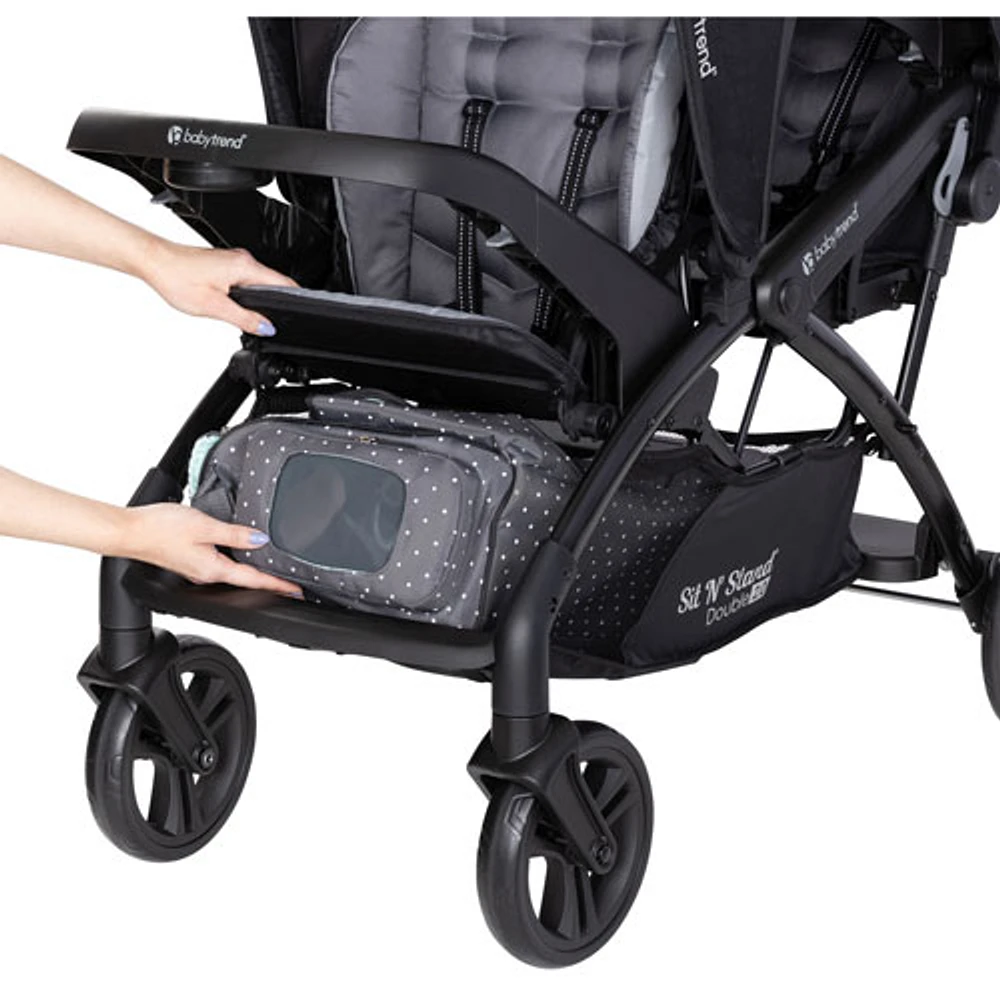 Poussette double avec siège d'auto pour bébé EZ-Lift Plus de Baby Trend - Noir